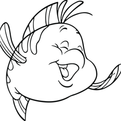 Flounder svg little mermaid svg princess ariel svg disney