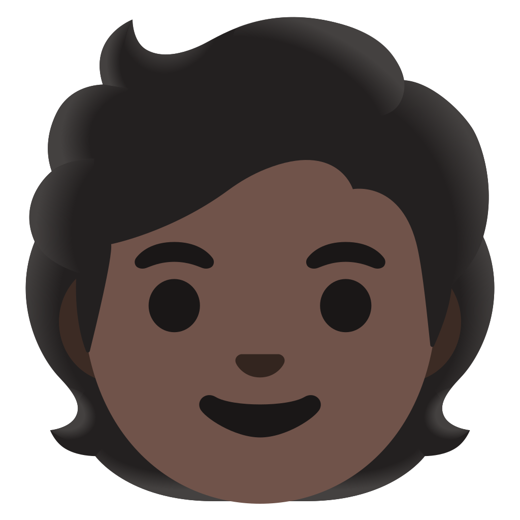 Ðð person dark skin tone emoji