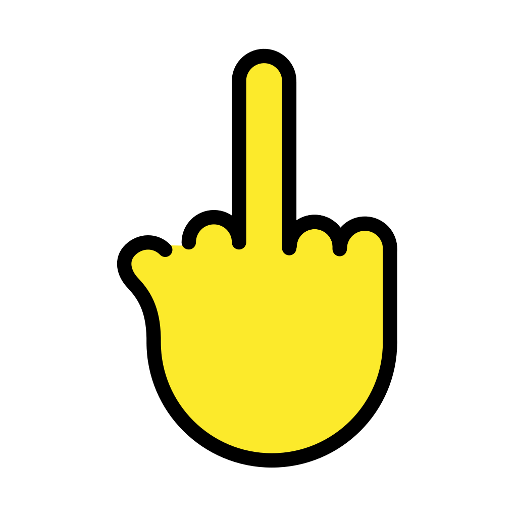 Ð middle finger emoji