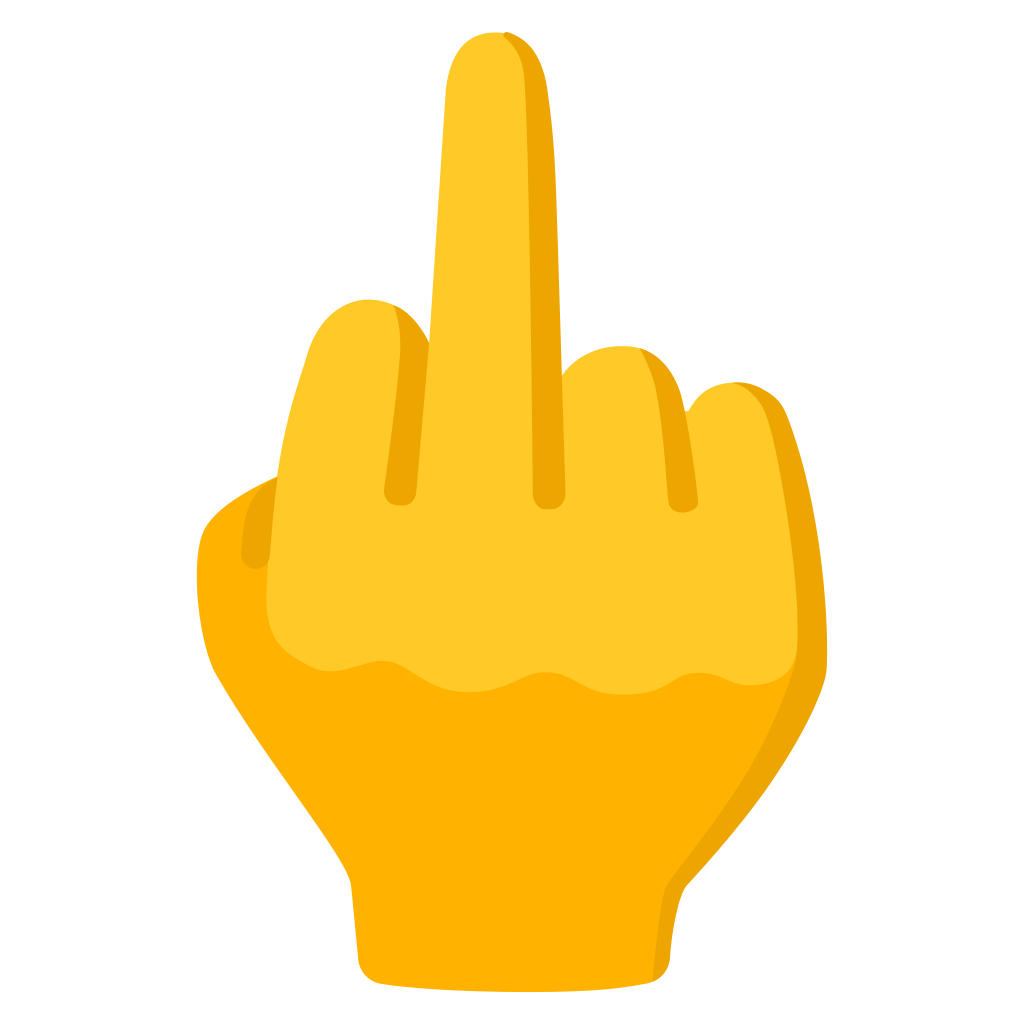 Ð middle finger emoji