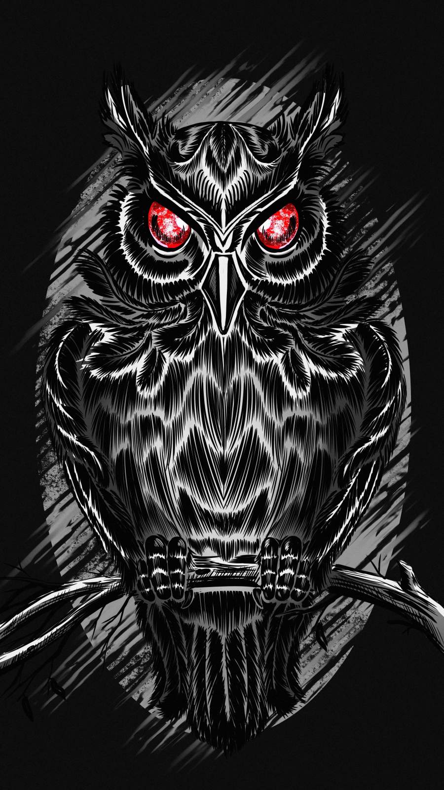 Black owl iphone wallpaper