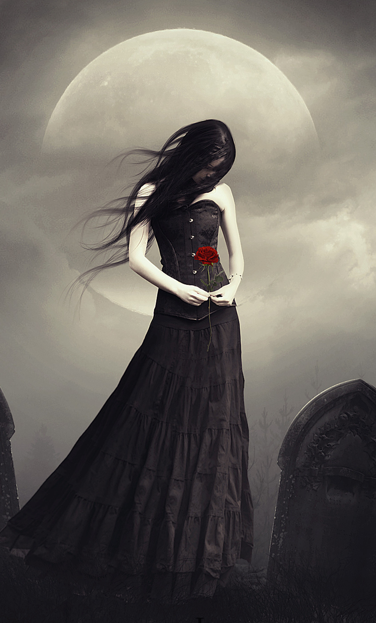 X dark princess with rose iphone hd k wallpapers images backgrounds photos and pictures