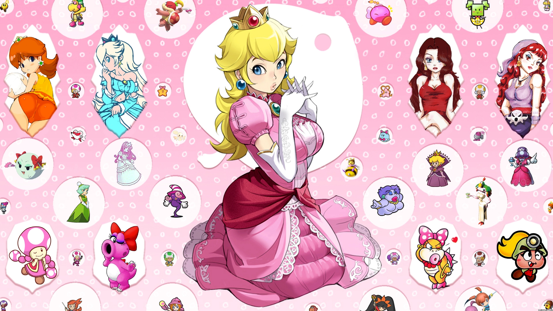 Black princess peach wallpaper x