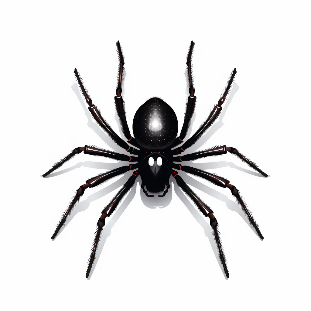 Free photo prompt black color spider image with ð