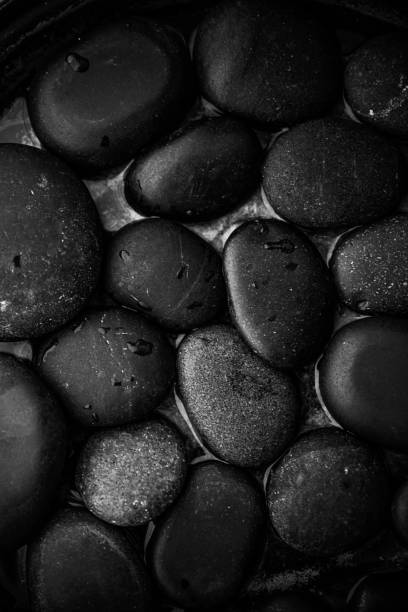 Wet black stone stock photos pictures royalty