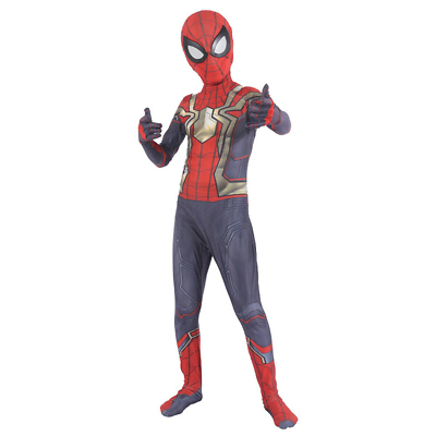 Spiderman no way home jumpsuit kids spiderman cosplay costume halloween boys hot