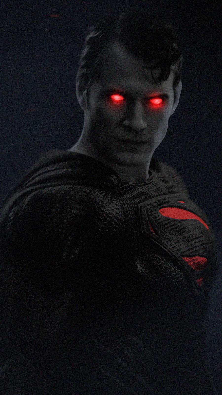 Superman black suit iphone wallpaper