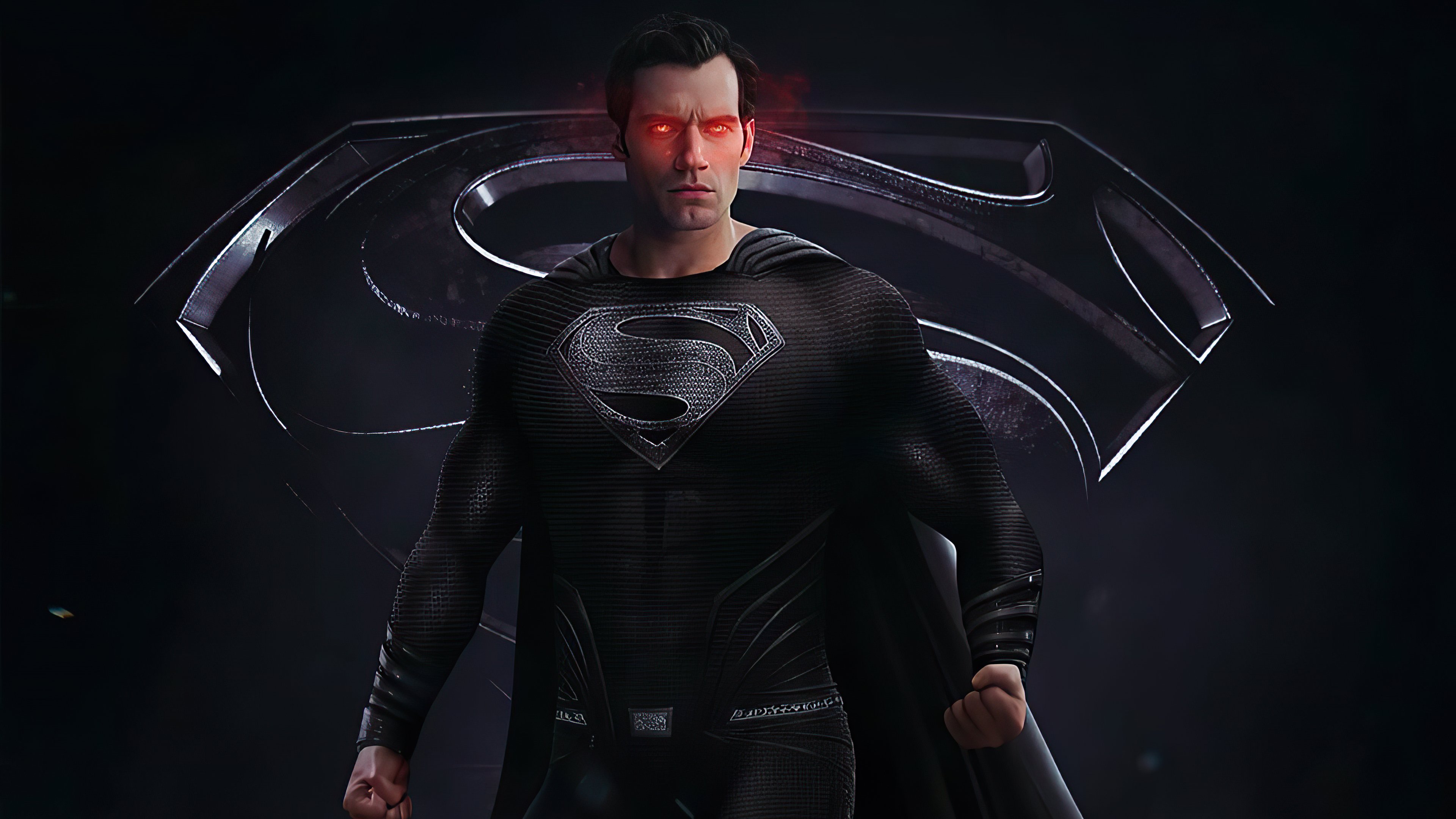 Superman with black suit wallpaper k ultra hd id