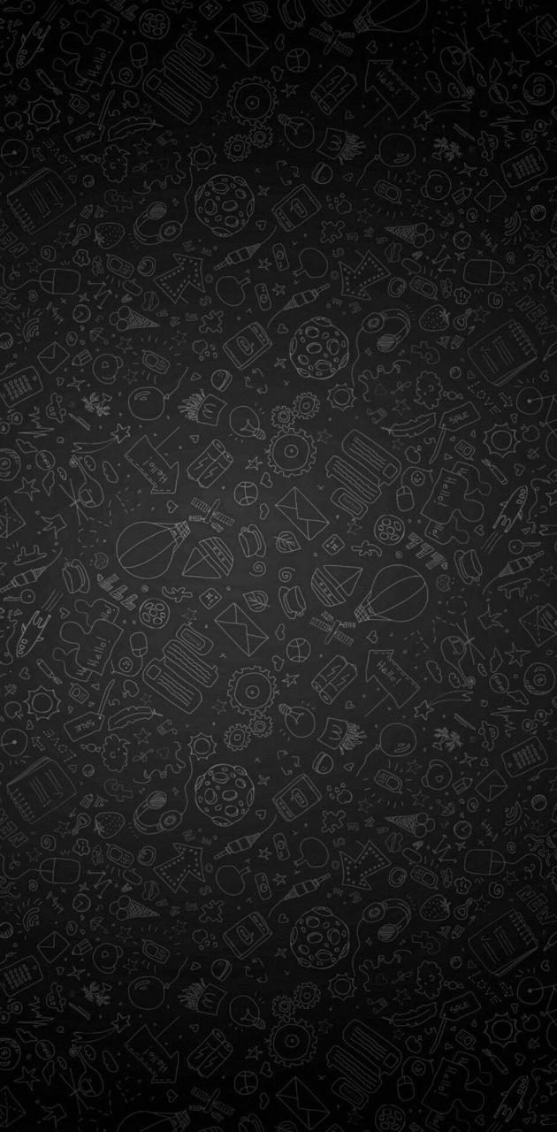 Whatsapp black wallpaper by bragamata