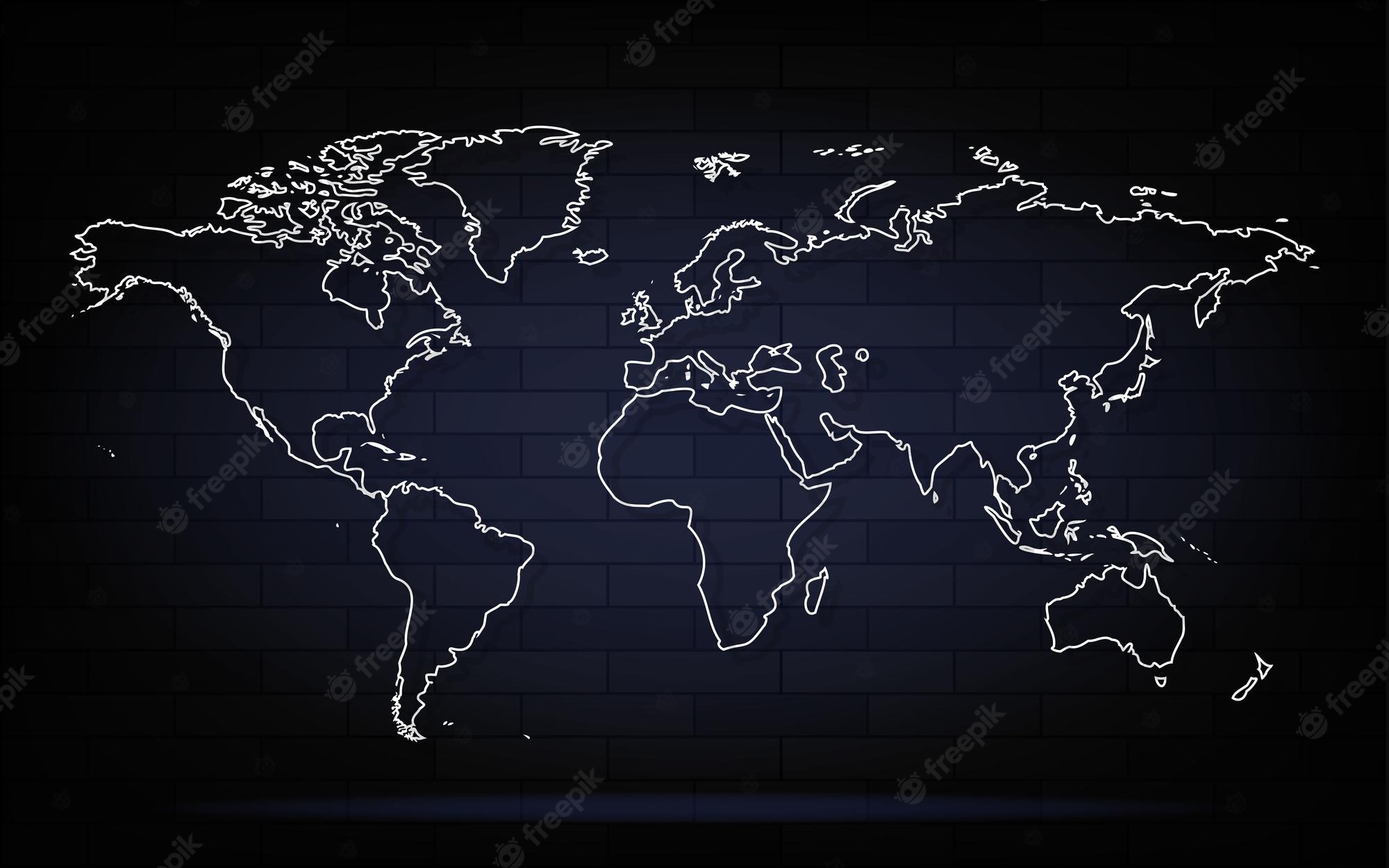 Download Free 100 + black world map background Wallpapers