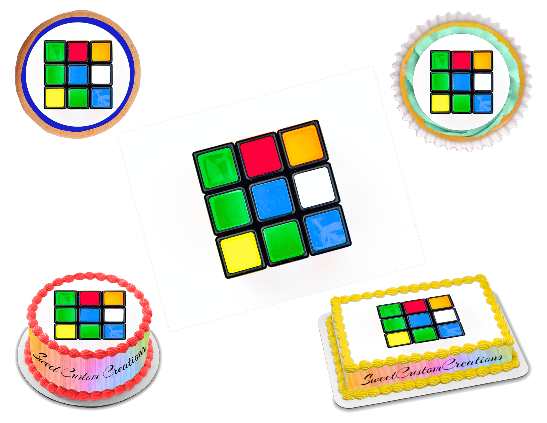 Rubiks cube edible image frosting sheet sizes â sweet custom creations