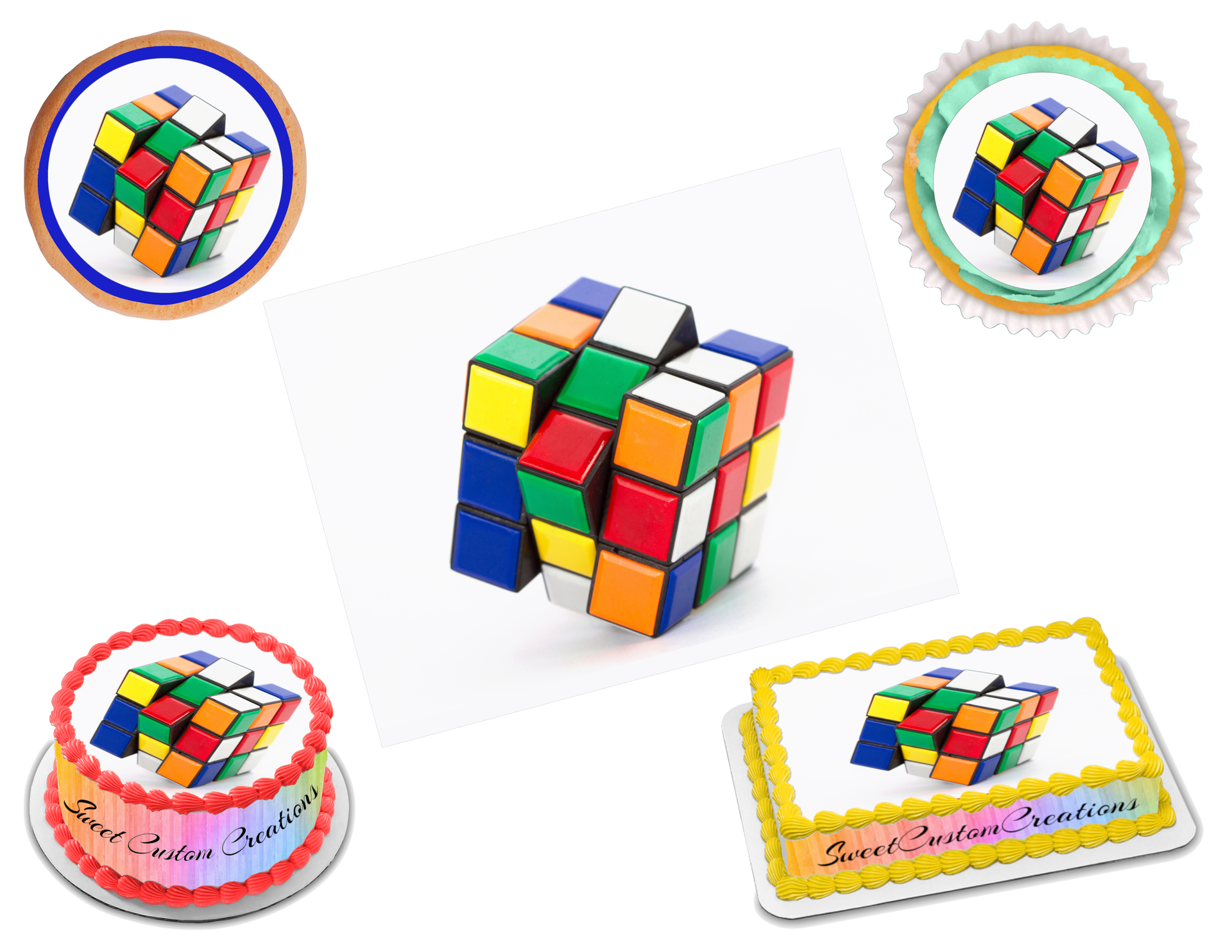 Rubiks cube edible image frosting sheet sizes â sweet custom creations