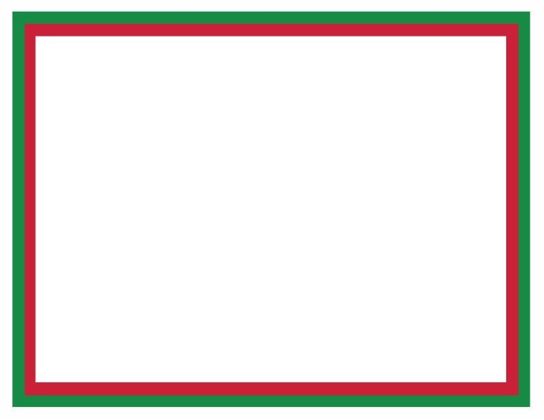 Red green and white blank canvas clip art image