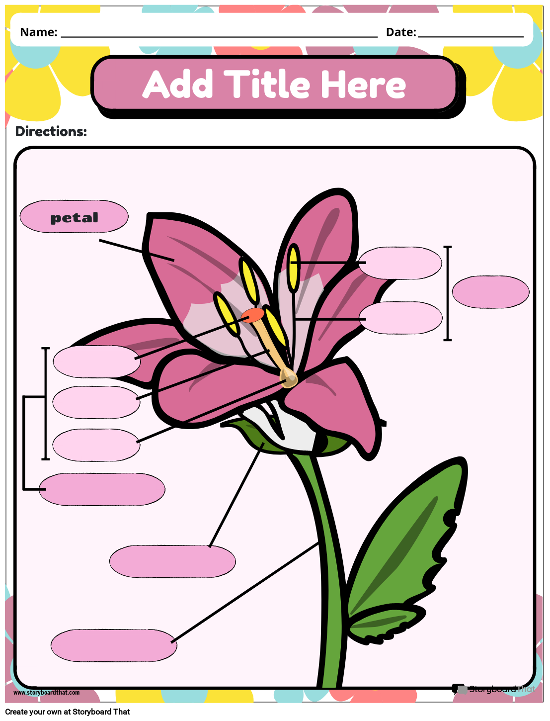 Plant worksheets â botany learning tools