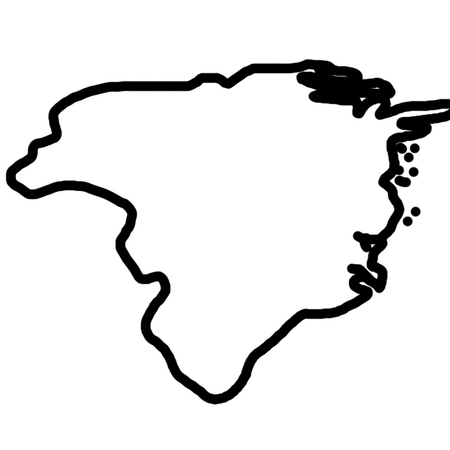 Countries drawn by a child