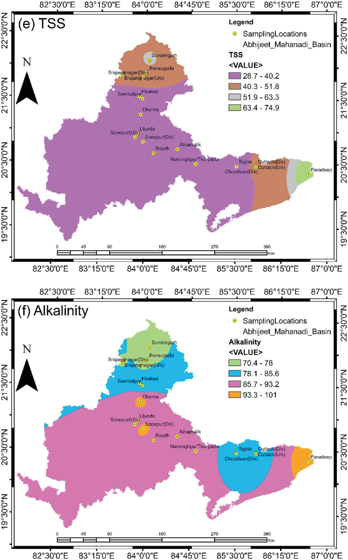 Surface water quality modelling using water quality index wqi and geographic information system gis on the mahanadi basin odisha