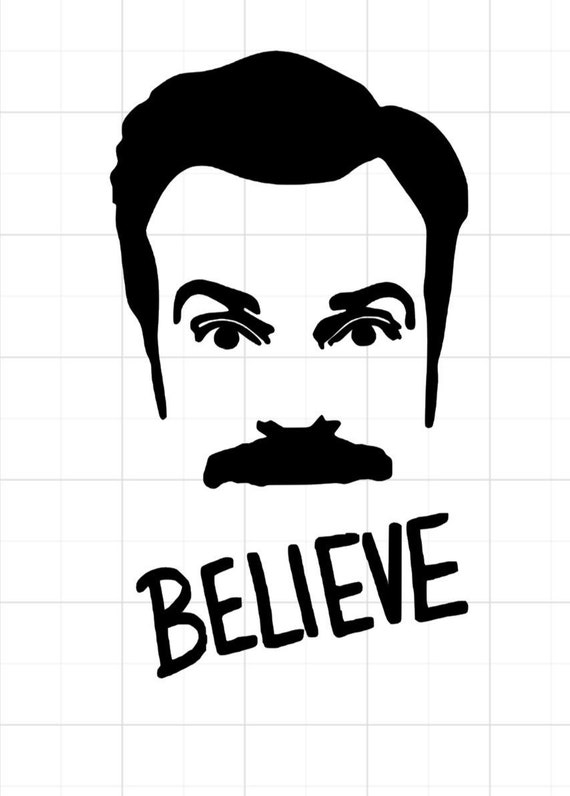 Ted lasso permanent waterproof decal perfect for laptops water bottles car windows etc believe