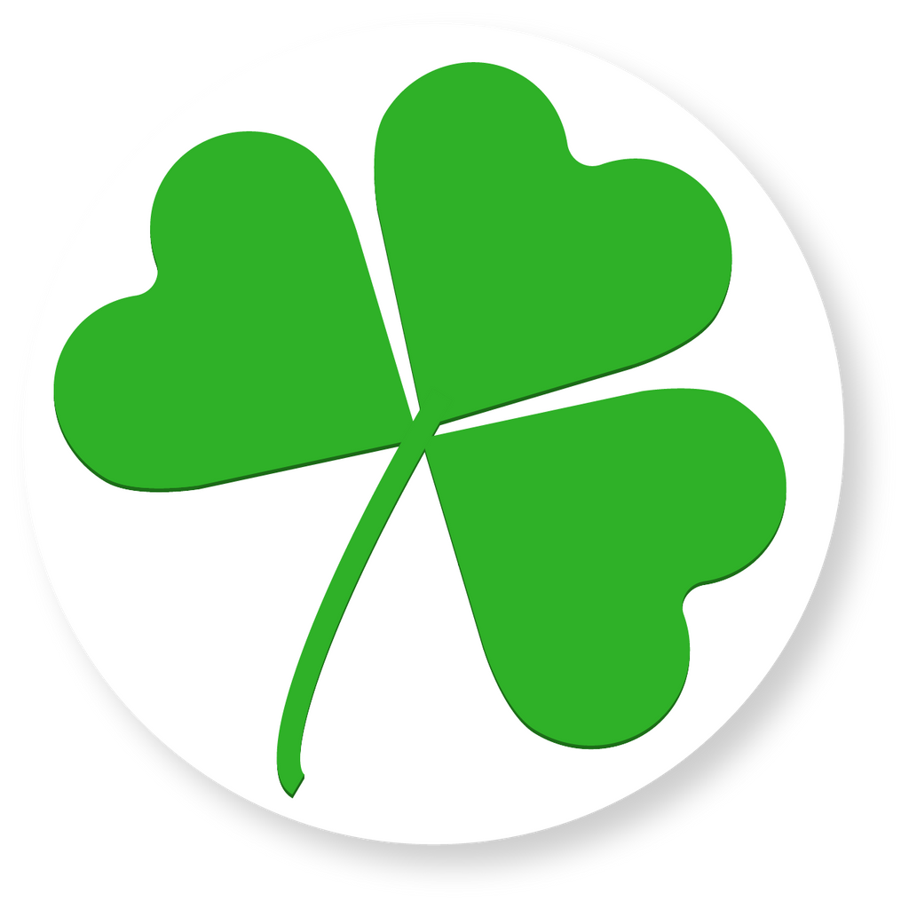 Shamrock dot sticker pack pack permanent adhesive