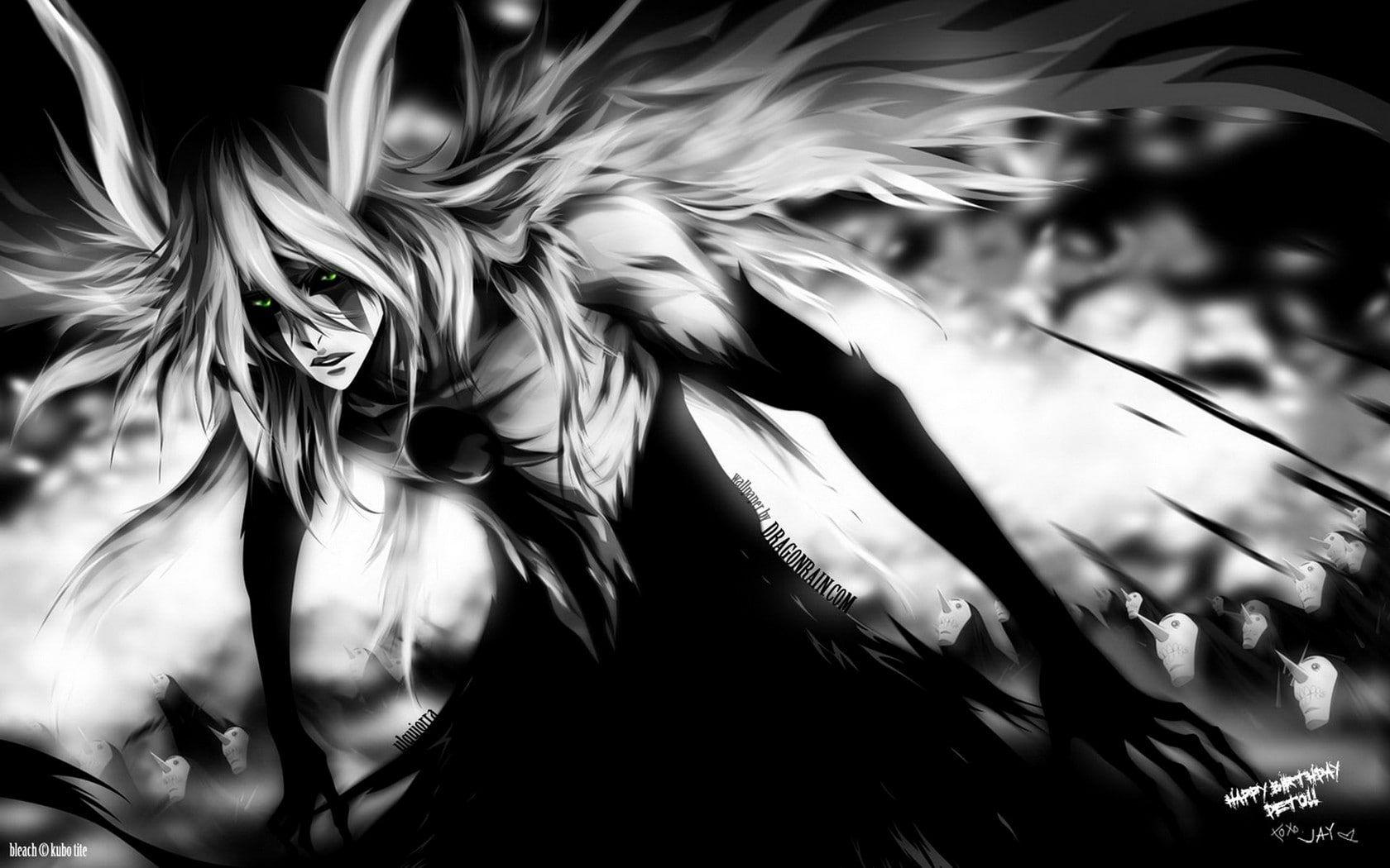 Anime bleach ulquiorra cifer green eyes espada selective coloring p wallpaper hdwallpapeâ anime wallpaper download best wallpapers android bleach anime