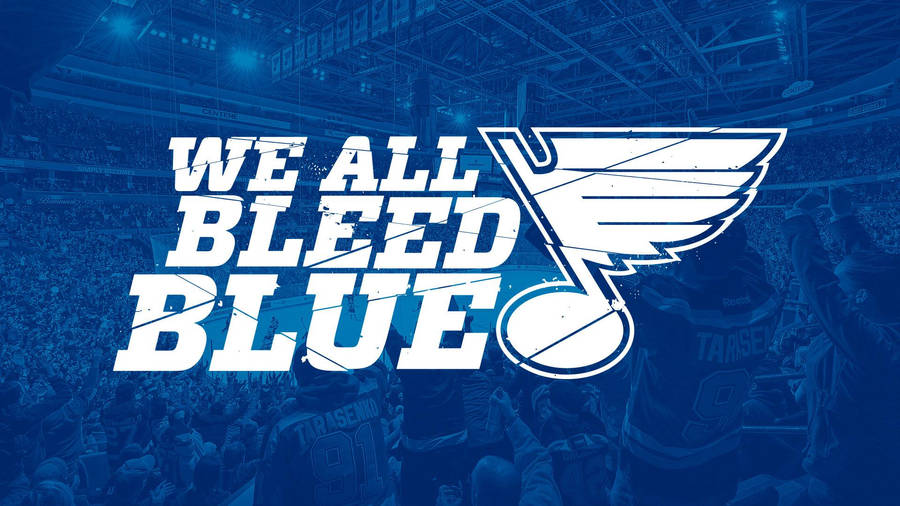 Download st louis blues bleed blue banner wallpaper