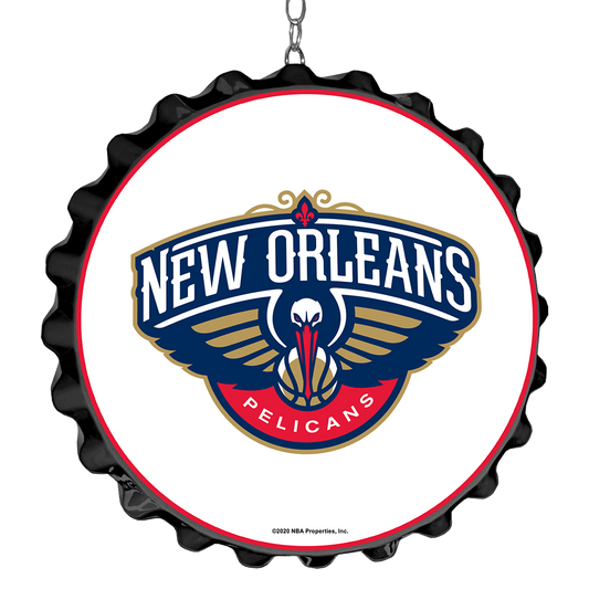 New orleans pelicans bottle cap wall sign â