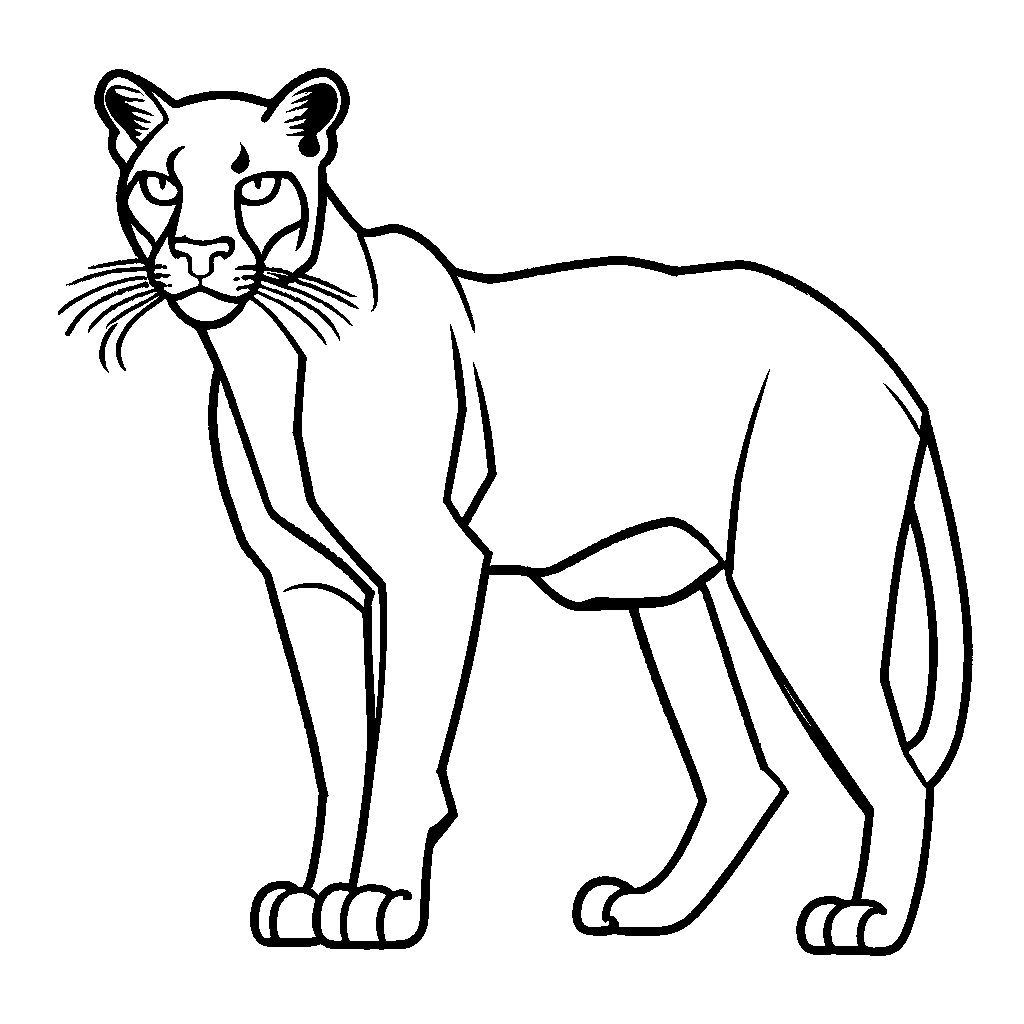 Curious lion cub in jungle coloring page â lulu pages