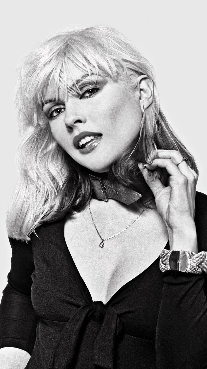 Download Blondie Debbie Harry Sepia Photography Wallpaper | Wallpapers.com