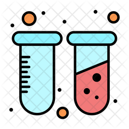 Blood sample test icons