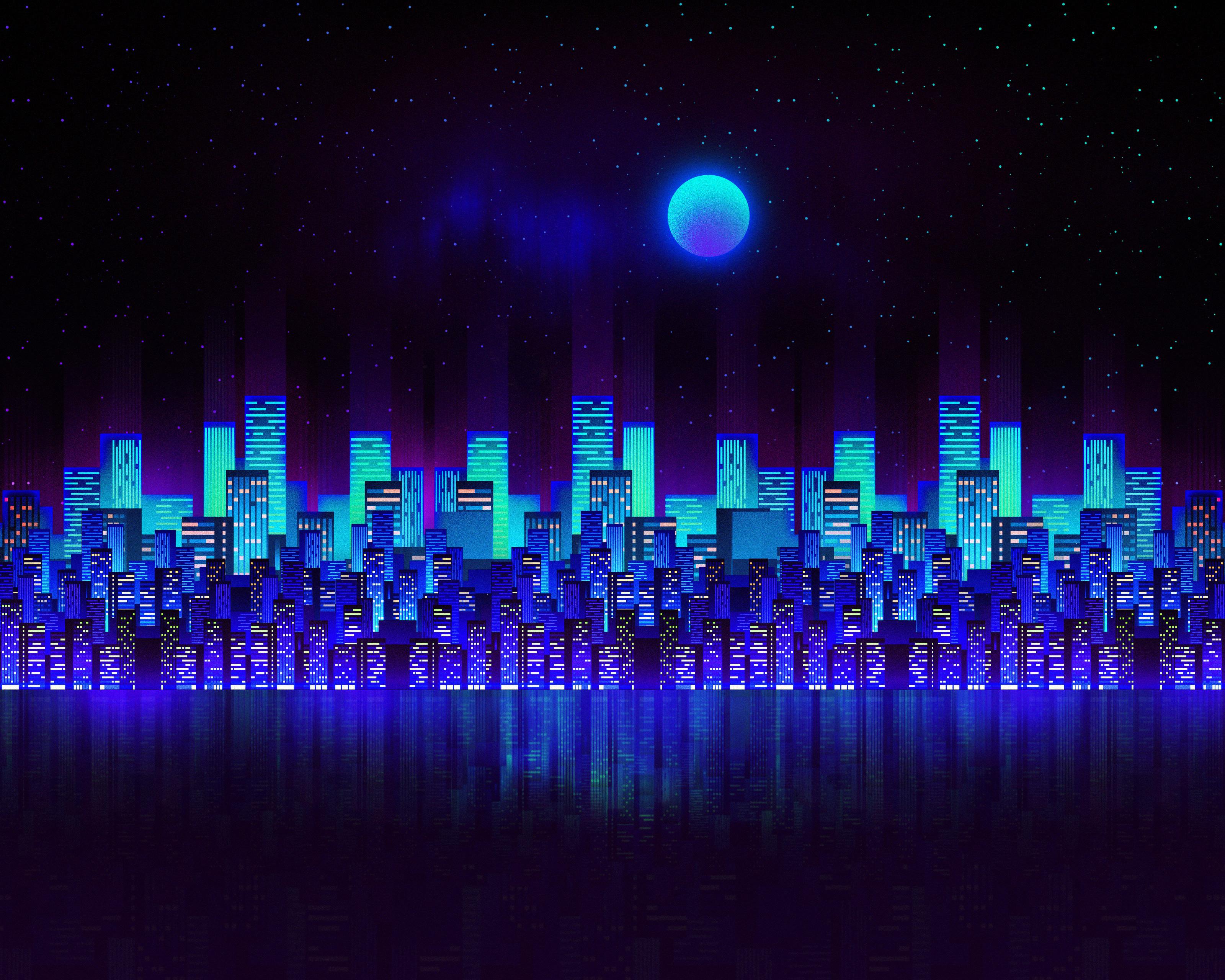 Blue city wallpapers