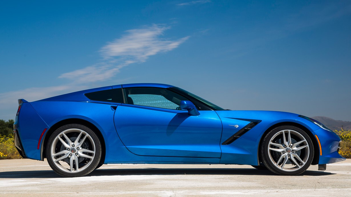 Chevrolet Corvette c7 2016 Stingray РіРѕР»СѓР±РѕР№