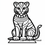 Cat bee coloring pages