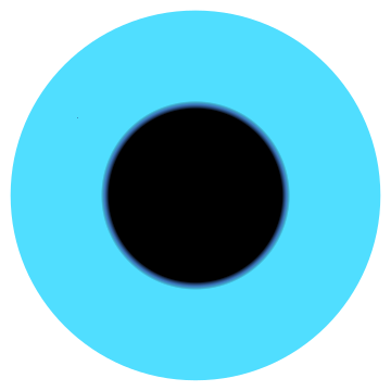Blue circle clip art image