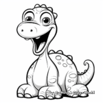 Dinosaur coloring pages for toddlers