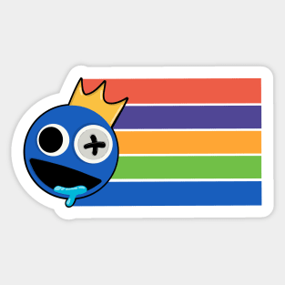 Blue rainbow friends roblox stickers for sale