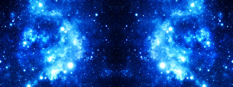 Blue stars Outer space Galaxy wallpaper