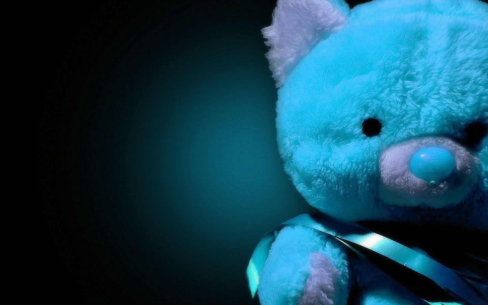 Soft Mushy Blue Teddy Bear