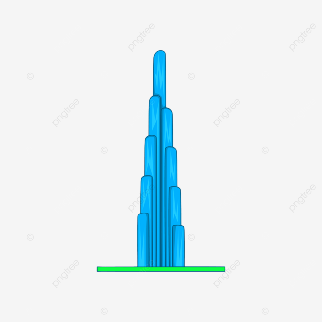 Burj khalifa clipart png images burj khalifa icon in cartoon style isolated on white background dubai blog sky png image for free download