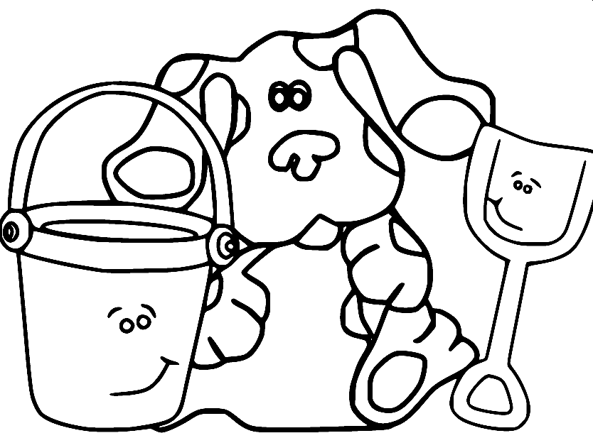 Blues clues coloring pages printable for free download