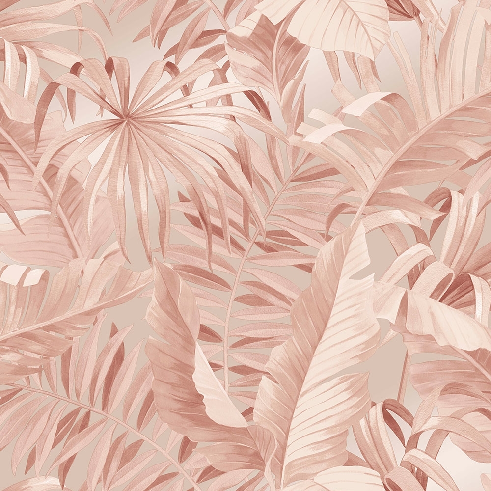 Blush Pink Tropical Wall Mural | Livettes