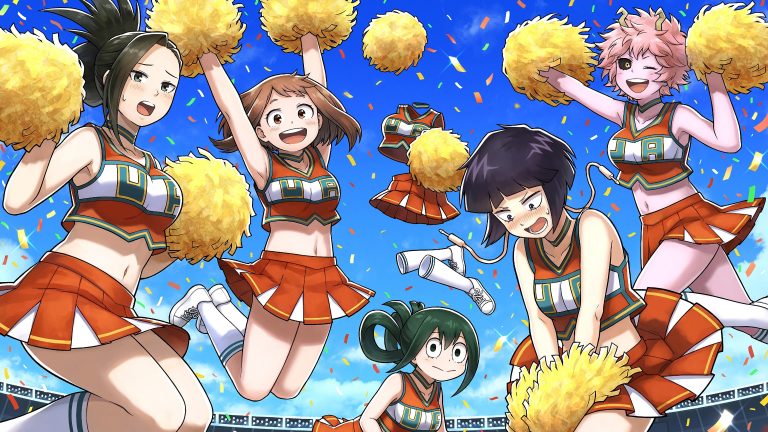 My hero academia cheerleaders uhd k wallpaper