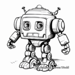 Robot coloring pages