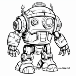 Robot coloring pages