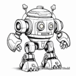 Robot coloring pages