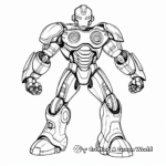 Robot coloring pages