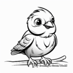 Cute bird coloring pages