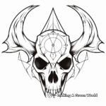 Deer skull coloring pages