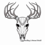 Deer skull coloring pages