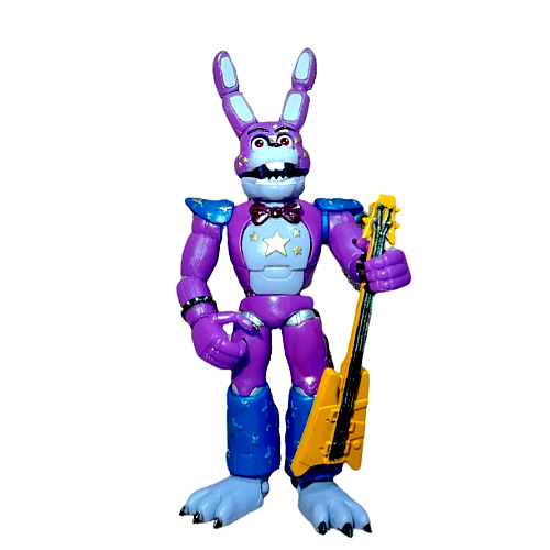 Glamrock bonnie action figure fnaf five nights at freddys security breach