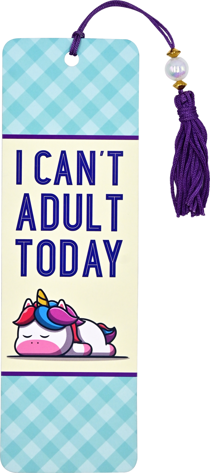 I cant adult today beaded bookmark â peter pauper press