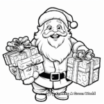 Santa coloring pages